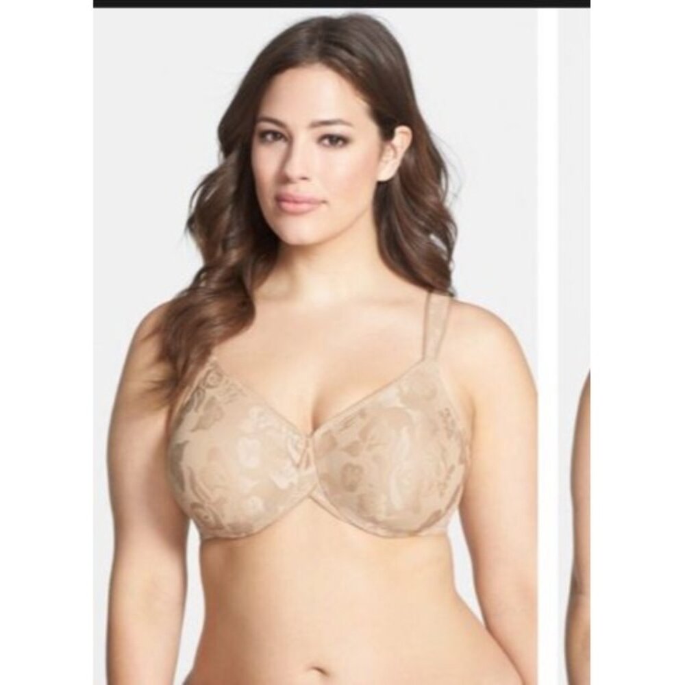 🆕 WACOAL Awareness Full Unpadded Underwire Bra 40D Beige Nude #85567 - Picture 4 of 9